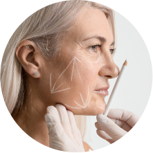 Подтяжка лица (фейслифтинг) Подтяжка лица (фейслифтинг)