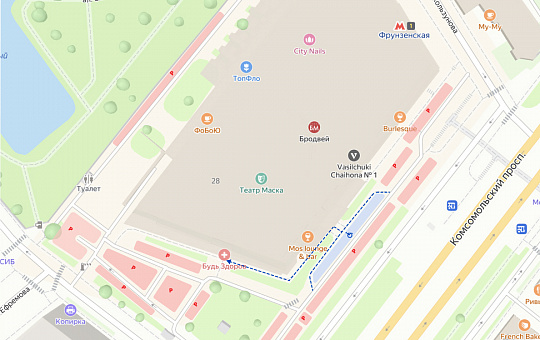 Схема парковки