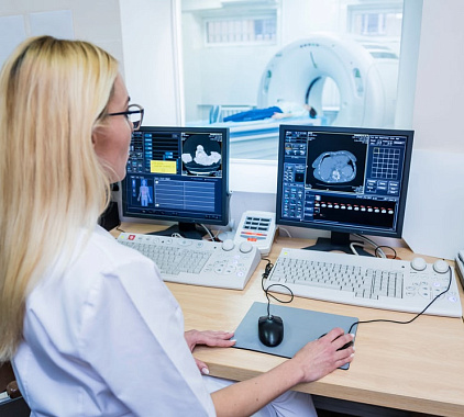 КТ шеи с контрастом