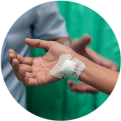 Результат операции по удалению гигромы Результат операции по удалению гигромы