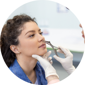 Результат репозиции костей носа